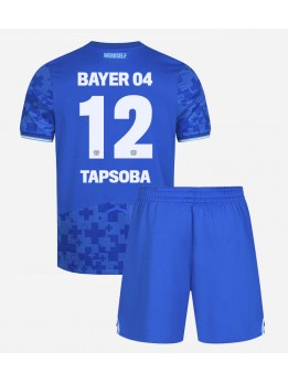 Billige Bayer Leverkusen Edmond Tapsoba #12 Tredjedraktsett Barn 2025-26 Kortermet (+ Korte bukser)